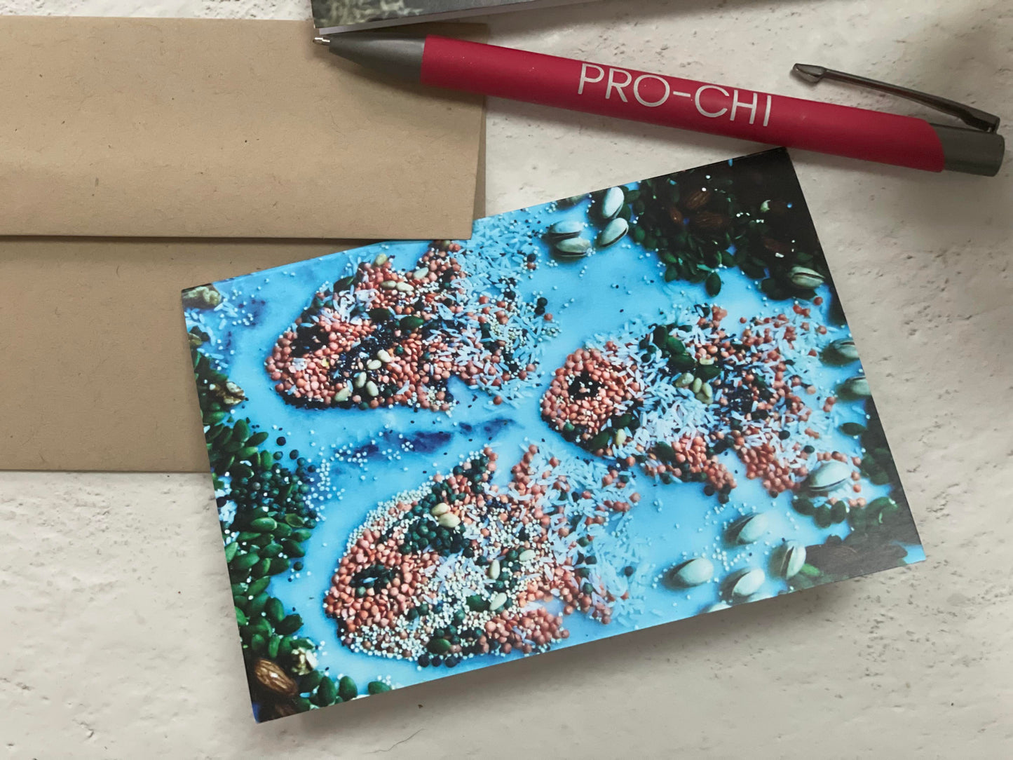 Food Art Notecards (6 Cards/Pack) | Dog Lover and Fish Art