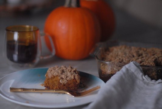 pumpkin spice latte crumb cake thanksgiving recipe holiday dessert