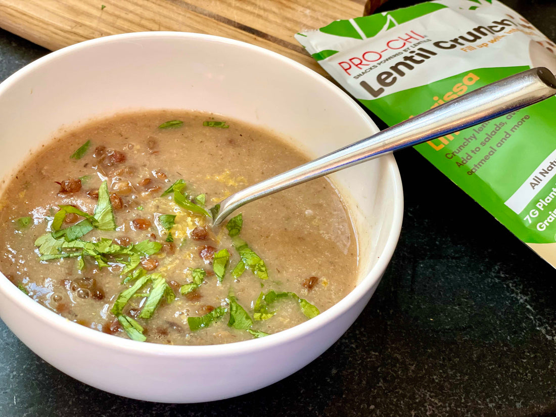 Feed Your Fire Podcast Recipe; Easy vegan mushroom soup recipe, lions mane mushrooms
